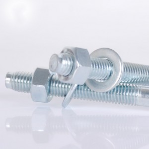 Colorful zinc coated wedge anchor bolts fastener hardware