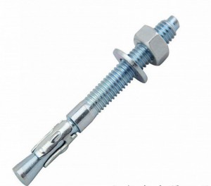 China Zink coated 4.8 8.8 wedge anchor bolts factory