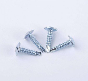 High Performance M12 Threaded Bar - Large flat round head drill screw – Ji Luo Fastener