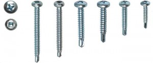 Self drilling screws with pan head