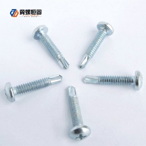 Self drilling screws with pan head